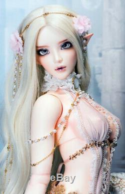 1/3 Bjd Doll Elfes Fille Humaine Fille Résine Boule Jointed Doll + Yeux + Maquillage De Visage