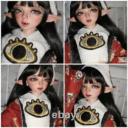 1/4 Bjd Girl Doll Goblin Head Resin Bare Ball Jointed Doll + Eyes + Maquillage Du Visage