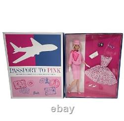 2012 National Convention Passport To Pink Barbie Doll Gold Label W3334 Nrfb