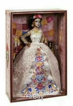 2020 Barbie Dia De Los Muertos Jour Des Morts Dotd 2 Rose Doll Nouveau Preorder