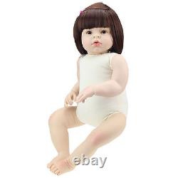 28'' Silicone Fait Main Vinyl Reborn Baby Girl Toddler Doll Lifelike Bebe Nouveau-né