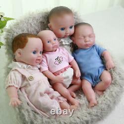 4× Poupée Pour Bébé Ressemblant À Une Vie Qui Ressemble À Une Vraie Preemie Reborn Girl Dolls Gift Set