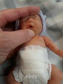 7 Micro Preemie Corps Complet Silicone Bébé Fille Poupée Madison