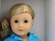 American Girl Doll 78 Yeux Verts, Cheveux Bouclés Blond Peau Claire New Perced Ears