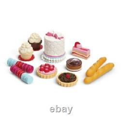 American Girl Doll Grace’s Pastry Cart Set + Bakery Treats Accessoires Retraités