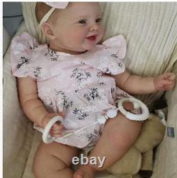 Angelbaby Poupées Bébé Réalistes Reborn Fille 24 Pouces 60CM Mignonne Bébé Reborn en Bas Âge avec