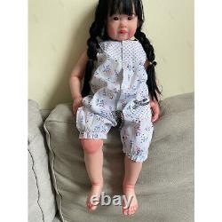 Artist Reborned Baby Doll Rooted Hair Lifelike Toddler Girl Cadeau D'anniversaire