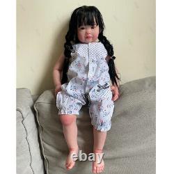 Artist Reborned Baby Doll Rooted Hair Lifelike Toddler Girl Cadeau D'anniversaire