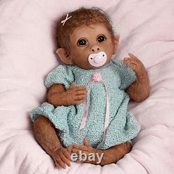 Ashton Drake Clementine Needs A Cuddle Baby Monkey Doll Par Linda Murray New Nib