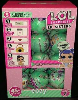 Authentic Lol Surprise L. O. L. LIL Sisters Series 2 Wave 2 Lot De 24 Neuf