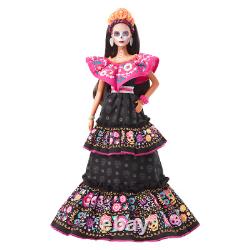 Barbie 2021 Dia De Los Muertos Day Of The Dead Doll Mattel In Hand -boîte Originale