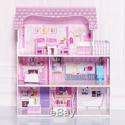 Barbie Dream House Taille Dollhouse Meubles Filles Playhouse Fun Jouer Maison De Ville