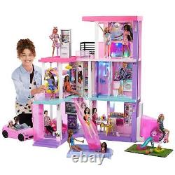 Barbie Édition Spéciale 60ème Dreamhouse Playset 2 Poupées Voiture 100+ Pcs Pour L'âge 3y+