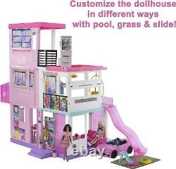 Barbie Édition Spéciale 60ème Dreamhouse Playset 2 Poupées Voiture 100+ Pcs Pour L'âge 3y+