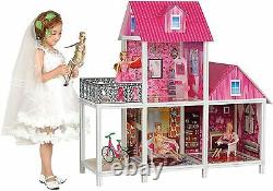 Barbie Playhouse Dream House Taille Dollhouse Meubles Filles Jouer Fun Townhouse