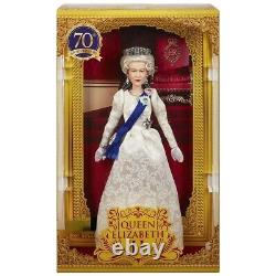 Barbie Signature Reine Elizabeth II Platinum Jubilé 2 Poupées Collectionneurs En Main
