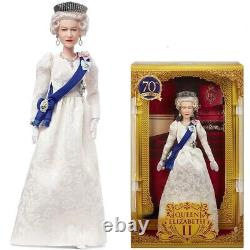 Barbie Signature Reine Elizabeth II Platinum Jubilé 2 Poupées Collectionneurs En Main