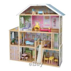 Barbie Taille Doll House Playhouse Dream Girls Jouer Dollhouse En Bois Avec Mobiliers