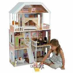 Barbie Taille Dollhouse En Bois Meubles Doll Filles Playhouse Play House 13pc Nouveau