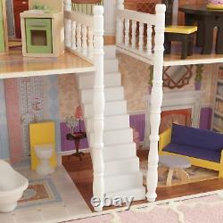 Barbie Taille Dollhouse Meubles Filles Playhouse Dream Jouer En Bois Doll House Nouveau