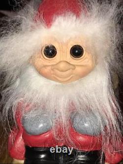 Barrage De Noël Santa Troll Doll, Sleigh Et Brave Reindeer, Nouveau, Livraison Gratuite
