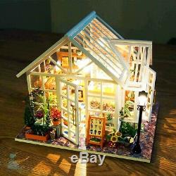 Bricolage Artesanat Miniature Poupées Maison En Bois Le Retour Jardin Serre 2019