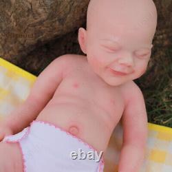 COSDOLL 18.5 Poupées de bébé en silicone intégral faites à la main, réalistes et souriantes