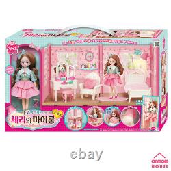Cherry Ma Chambre Lumière Sur Spécial Barbie Coréen Maison De Poupée Cherry