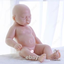 Cosdoll 17,5 Dans Lifelike Silicone Plein Yeux Fermés Dormant Bébé Fille Poupée Bébé