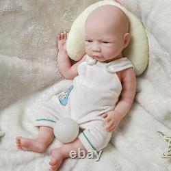 Cosdoll 18.5 Corps Complet Silicone Boy Doll 3kg Nouveau-né Baby Doll Yeux Ouverts