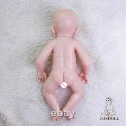 Cosdoll 18.5 En Full Ecoflex Platinum Silicone Reborn Baby Girl Doll Non Peint