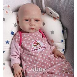 Cosdoll 18.5 Reborn Baby Doll Full Body Silicone Baby Girl Dol Withdrink-wet Pee