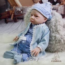 Cosdoll 18.5 Reborn Baby Doll Full Silicone Newborn Lifelike Babe Doll Handmade