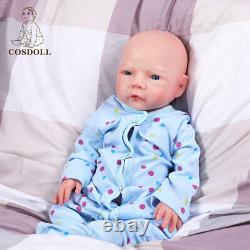 Cosdoll 18,5'' Reborn Baby Dolls Adorable Twins Baby Full Platinum Silicone 3kg