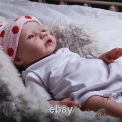 Cosdoll 18 Reborn Baby Doll Silicone Full Body Newborn Girl Dolls Cadeau Fait À La Main