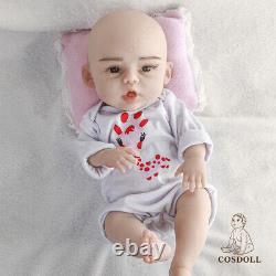 Cosdoll 18nouveau-né Full Silicone Reborn Baby Boy Doll Baby Peut Boire De L'eau