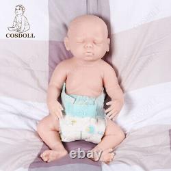 Cosdoll Unpainted 16sleeping Reborn Baby Girl Lifelike Full Body Silicone Doll