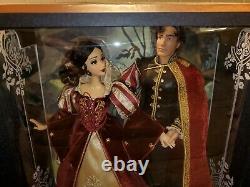 Disney Limited Edition 650 Designer Snow White And Prince Platinum Doll Set