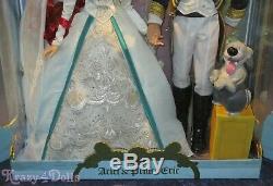 Disney Limited Edition Designer Ariel Et Prince Eric Wedding Set Platinum Doll