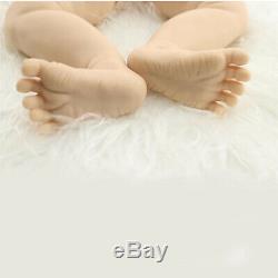 Diy Doux Tin Silicone Reborn Kits Tête 3/4 Limbs Pour 20 '' Reborn Baby Doll