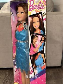 Énorme 28 Tall Barbie Meilleure Poupée Amie De Mode Avec Collier Orange & Purse