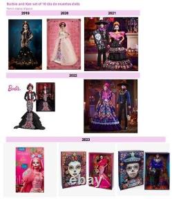 Ensemble de toutes les 10 poupées Barbie Dia De Los Muertos, #1, Pink Magnolia Benito Santos