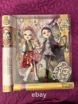 Ever After High Apple White & Raven Queen Dolls School Spirit Par Mattel Nib