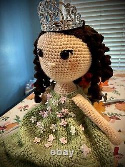 Forêt de la princesse ? Poupée de crochet Quinceañera Amigurumi toute neuve de 24 pouces