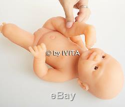 Full Body Silicone Réincarné Baby Doll Fille Vivant Prématuré Nouveau-né Cadeau D'anniversaire