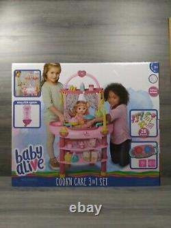Hasbro Baby Alive Cook N Care 3 In 1 Set Playset Nouveau Dans La Boîte