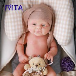 Ivita 14'' Full Body Silicone Reborn Dolls Realistic Baby Boy Ooak Jouet Cadeau De Noël