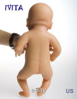 Ivita 14 '' Silicone Baby Doll Full Body Réaliste Lifelike Bébé Fille Jouet 1650g