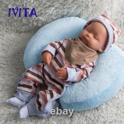 Ivita 15'' Full Silicone Reborn Doll Realistic Dormir Baby Girl Toy Cadeau De Noël