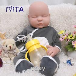 Ivita 18.5'' Full Body Soft Silicone Reborn Baby Boy Belle Poupée Dormant Bébé